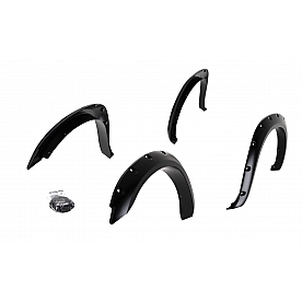TrailFX Fender Flare - Black ABS Textured Plastic Matte Set Of 4 - PFFD3002T