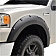 TrailFX Fender Flare - Black ABS Textured Plastic Matte Set Of 4 - PFFF3001T