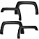TrailFX Fender Flare - Black ABS Textured Plastic Matte Set Of 4 - PFFF3002T
