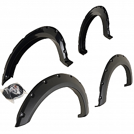 TrailFX Fender Flare - Black ABS Textured Plastic Matte Set Of 4 - PFFF3006T