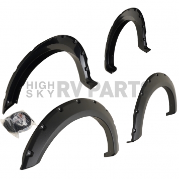 TrailFX Fender Flare - Black ABS Textured Plastic Matte Set Of 4 - PFFF3006T