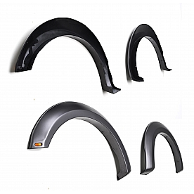 TrailFX Fender Flare - Black ABS Smooth Plastic Matte Set Of 4 - PFFF3010S