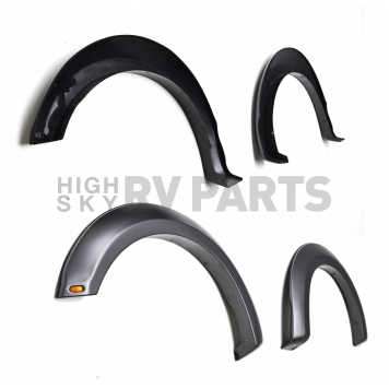 TrailFX Fender Flare - Black ABS Smooth Plastic Matte Set Of 4 - PFFF3010S