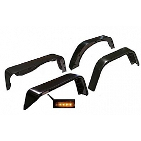 TrailFX Fender Flare - Black ABS Textured Plastic Matte Set Of 4 - PFFJ3003T