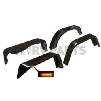 TrailFX Fender Flare - Black ABS Textured Plastic Matte Set Of 4 - PFFJ3003T
