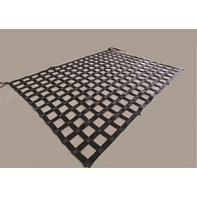 TrailFX Exterior Cargo Net Polyester Webbing Black Mounts To Truck Bed - G22029B