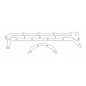 Cometic Oil Pan Gasket Chevy Small Pontiac - C5176-094