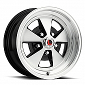 Legendary Wheels Flat 5 Series 15 x 7&nbsp;Black With Natural Face - LW67-50754A
