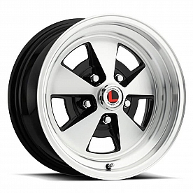Legendary Wheels Flat 5 Series 15 x 7&nbsp;Black With Natural Face - LW67-50754A