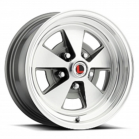 Legendary Wheels Flat 5 Series 15 x 7&nbsp;Charcoal With Natural Face - LW67-50754B
