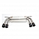 Dinan Performance Free Flow Axle-Back Exhaust - D660-0035-BLK