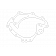 Cometic Water Pump Gasket Ford - C5663-018