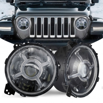 Race Sport Lighting Headlight Assembly With X-HALO Set Of 2 - RS9JLAAH-2