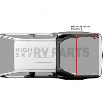 Black Horse Offroad Bed Cargo Rack Cross Bar VRCB64-8