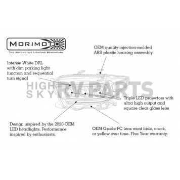 Morimoto Headlight Assembly - LED LF530.2-ASM-10