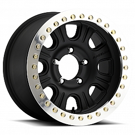 RaceLine Wheel RT231 AL Monster 17 x 8.5&nbsp;Black With Natural Beadlock Ring - RT231-78560-00-AL