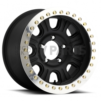 RaceLine Wheel RT231 AL Monster 17 x 8.5&nbsp;Black With Natural Beadlock Ring - RT231-78560-00-AL
