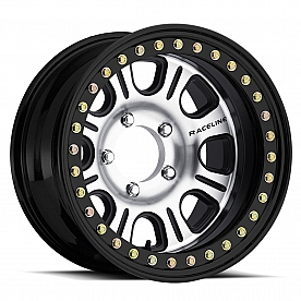RaceLine Wheel RT232 ST Monster 17 x 8.5&nbsp;Black With Natural Face - RT232-78560+12-ST
