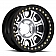 RaceLine Wheel RT232 ST Monster 17 x 8.5 Black With Natural Face - RT232-78560+12-ST