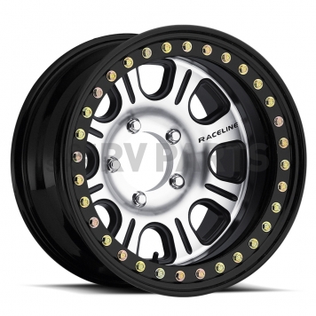 RaceLine Wheel RT232 ST Monster 17 x 8.5&nbsp;Black With Natural Face - RT232-78560-00-ST-1