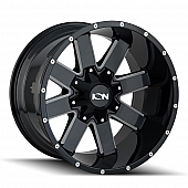 ION Wheels Series 141 - 20 x 9 Black With Natural Accents - 141-2937M15