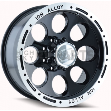 ION Wheels Series 174 - 16 x 8 Black With Natural Lip - 174-6883B