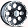 ION Wheels Series 174 - 16 x 8 Black With Natural Lip - 174-6883B