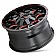 Mayhem Wheels Warrior 8015 - 20 x 9&nbsp;Black With Prism Red Accents - 8015-2937BTR
