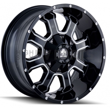 Mayhem Wheels Fierce 8103 - 20 x 9 Black With Natural Spokes - 8103-2937M