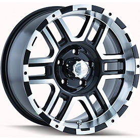 ION Wheels Series 179 - 18 x 9 Black With Natural Face - 179-8983B