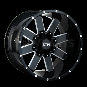 ION Wheels Series 141 - 18 x 9 Black With Natural Accents  - 141-8937M