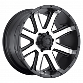 Ultra Wheel Crusher 195 - 16 x 8&nbsp;Black With Diamond Cut Face - 195-6883U