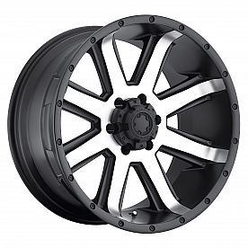 Ultra Wheel Crusher 195 - 16 x 8&nbsp;Black With Diamond Cut Face - 195-6883U