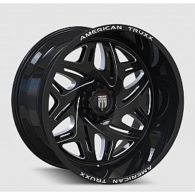 American Truxx Wheel AT-1914 Euphoria 20 x 9&nbsp;Black With Natural Accents - AT1914-2983BM