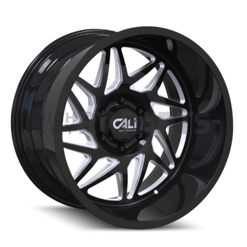 CALI Off-Road Wheel 9112 Gemini - 20 x 9 Black With Natural Accents - 9112-2983BM-1