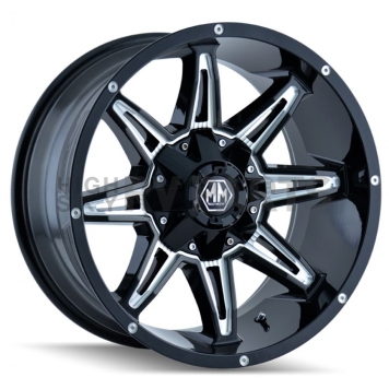 Mayhem Wheels Rampage 8090 - 20 x 9&nbsp;Black With Natural Accents - 8090-2937M