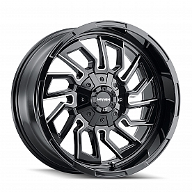 Mayhem Wheels Flywheel 8111 - 20 x 9&nbsp;Black With Natural Accents - 8111-2937BM