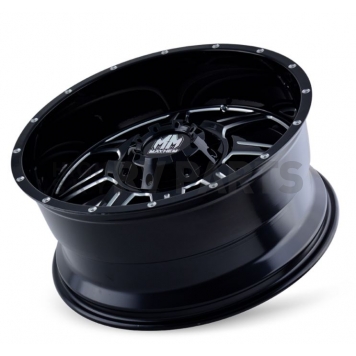Mayhem Wheels Monstir 8100 - 18 x 9&nbsp;Black With Natural Accents - 8100-8937M-2