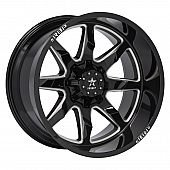 RBP Wheel 01R Saharan II - 18 x 9&nbsp;Black With Natural Grooves - 01R-1890-83+10BG