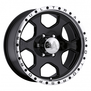 Ultra Wheel Rogue 175 - 16 x 8 Black With Diamond Cut Lip - 175-6883B