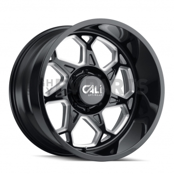 CALI Off-Road Wheel 9111 Sevenfold - 20 x 9 Black With Natural Accents - 9111-2983BM-1