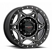 Ultra Wheel Walker Evans Legend 501 - 16 x 8&nbsp;Black With Milled Accents - 501-6883BM+01