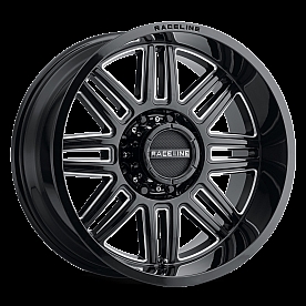 RaceLine Wheel 948M Split 20 x 9&nbsp;Black With Natural Accents - 948M-29060-00