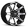 Tuff Wheels T01 - 20 x 9 Black With Natural Face - 2090T05106140F08