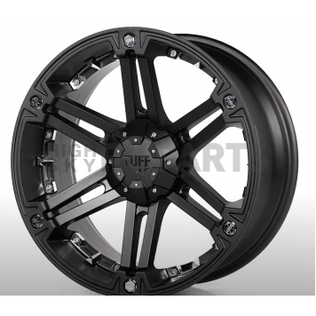 Tuff Wheels T01 - 20 x 9 Black With Silver Inserts - 2090T01106140M08C-2