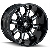 Mayhem Wheels Combat 8105 - 20 x 9&nbsp;Black With Natural Accents - 8105-2937M