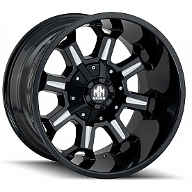 Mayhem Wheels Combat 8105 - 20 x 9&nbsp;Black With Natural Accents - 8105-2937M