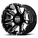 Moto Metal Wheel MO982 - 20 x 9 Black With Natural Accents - MO98229068300