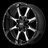 Moto Metal Wheel MO970 - 20 x 9 Black With Natural Accents - MO97029067300
