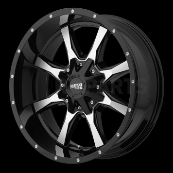 Moto Metal Wheel MO970 - 20 x 9 Black With Natural Accents - MO97029067300